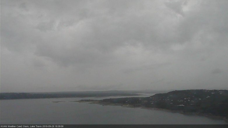 Lake Travis webcam, September 20, 2018 5:40 PM CT