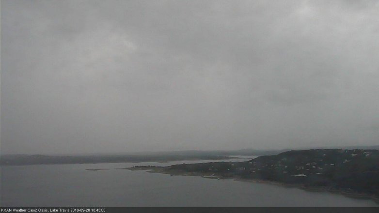 Lake Travis webcam, September 20, 2018 5:45 PM CT