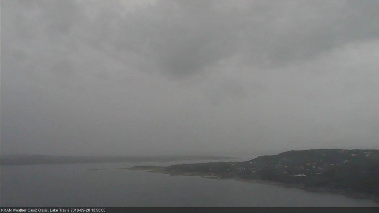 Lake Travis webcam, September 20, 2018 5:55 PM CT
