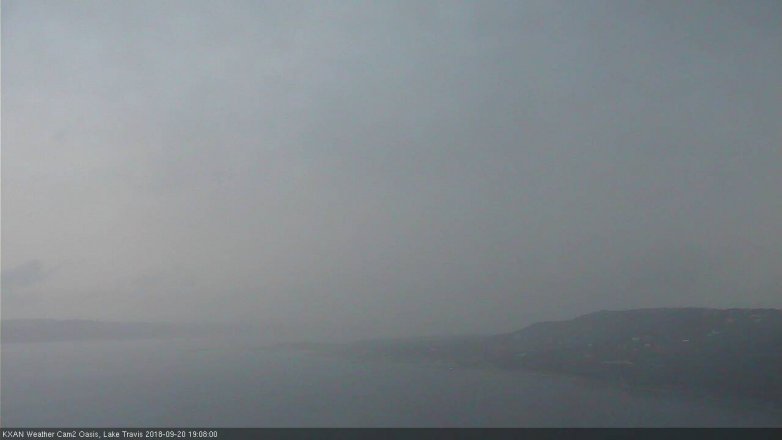 Lake Travis webcam, September 20, 2018 6:10 PM CT