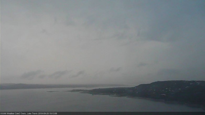 Lake Travis webcam, September 20, 2018 6:15 PM CT