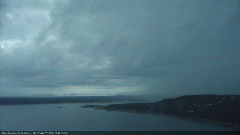 Lake Travis webcam, September 20, 2018 6:35 PM CT