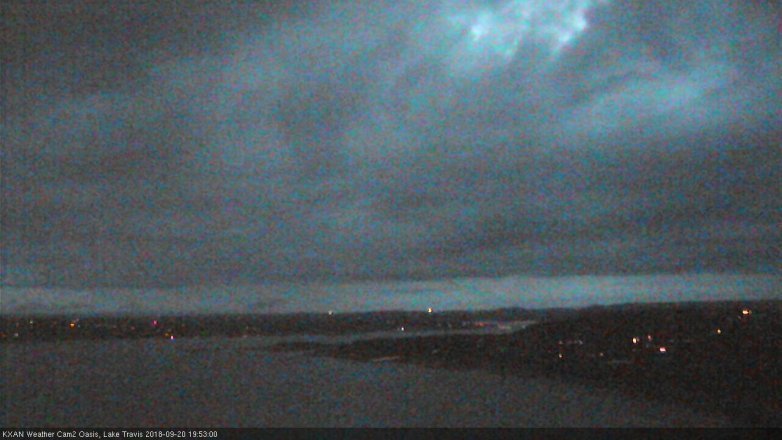 Lake Travis webcam, September 20, 2018 6:55 PM CT