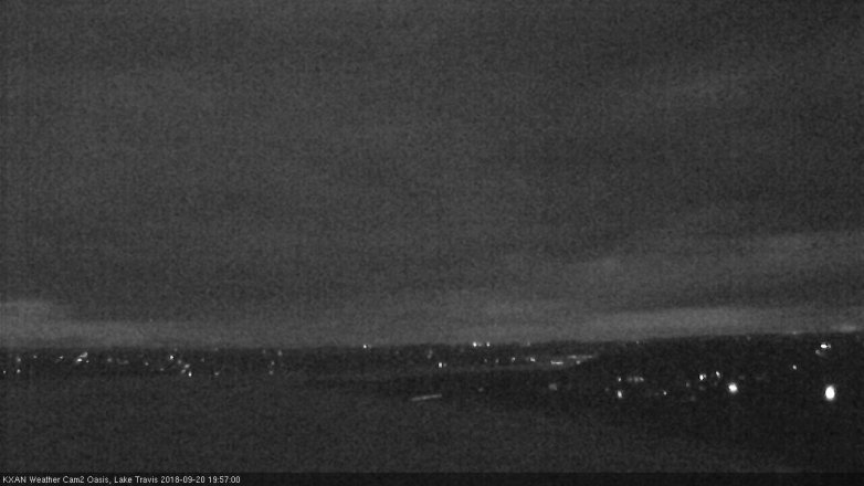 Lake Travis webcam, September 20, 2018 7:00 PM CT