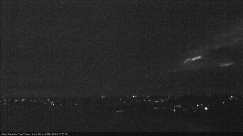 Lake Travis webcam, September 20, 2018 7:05 PM CT