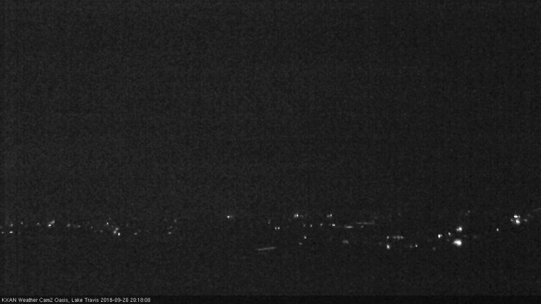 Lake Travis webcam, September 20, 2018 7:20 PM CT