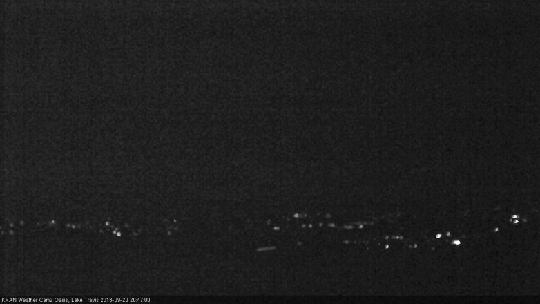 Lake Travis webcam, September 20, 2018 7:50 PM CT