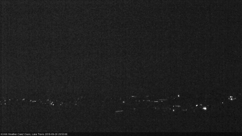 Lake Travis webcam, September 20, 2018 7:55 PM CT