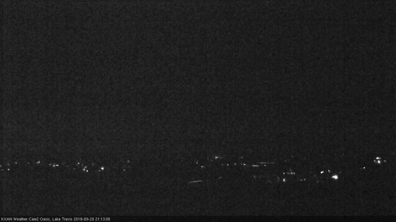 Lake Travis webcam, September 20, 2018 8:15 PM CT