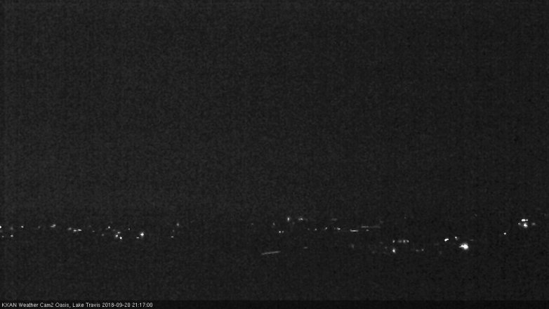 Lake Travis webcam, September 20, 2018 8:20 PM CT