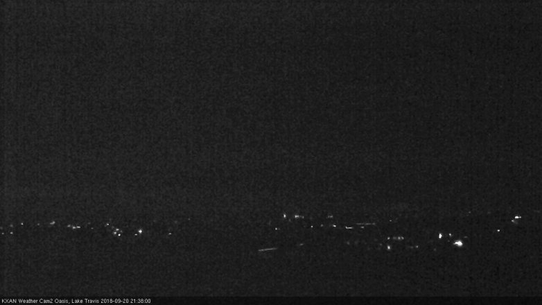 Lake Travis webcam, September 20, 2018 8:40 PM CT