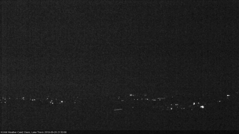 Lake Travis webcam, September 20, 2018 8:55 PM CT