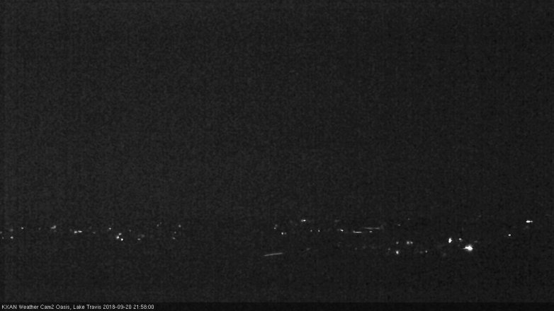 Lake Travis webcam, September 20, 2018 9:00 PM CT