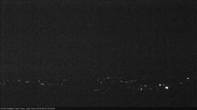 Lake Travis webcam, September 20, 2018 9:05 PM CT