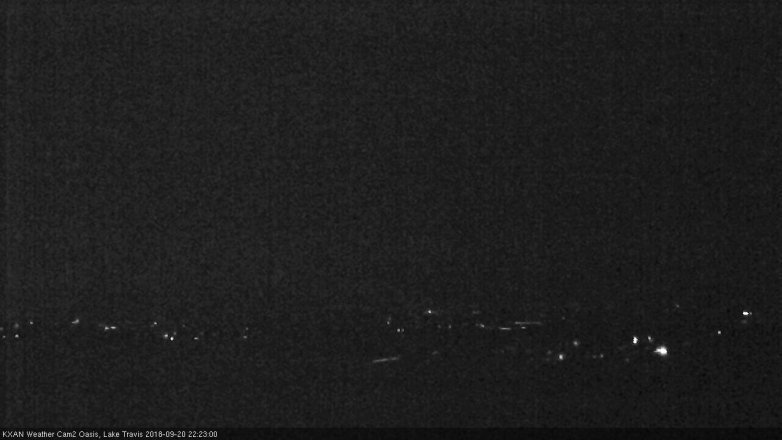 Lake Travis webcam, September 20, 2018 9:25 PM CT