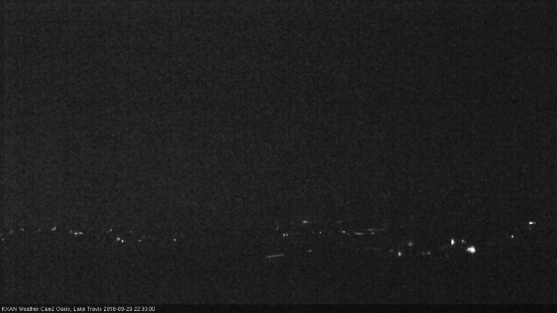 Lake Travis webcam, September 20, 2018 9:35 PM CT