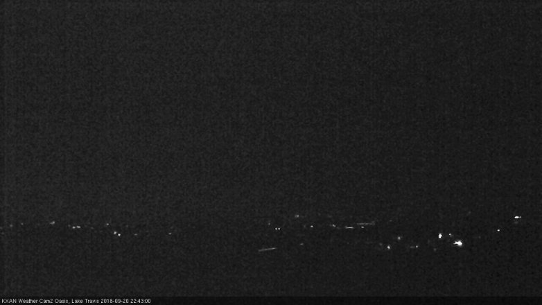 Lake Travis webcam, September 20, 2018 9:45 PM CT