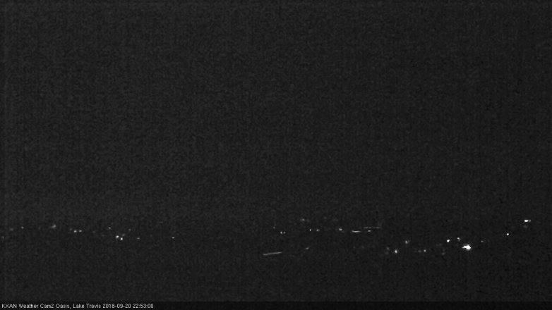 Lake Travis webcam, September 20, 2018 9:55 PM CT