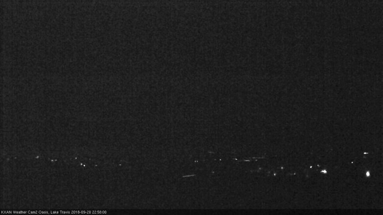 Lake Travis webcam, September 20, 2018 10:00 PM CT