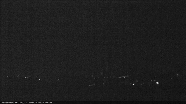 Lake Travis webcam, September 20, 2018 10:05 PM CT
