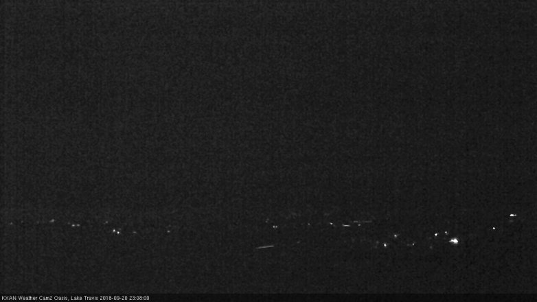 Lake Travis webcam, September 20, 2018 10:10 PM CT