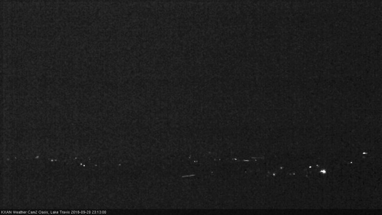 Lake Travis webcam, September 20, 2018 10:15 PM CT