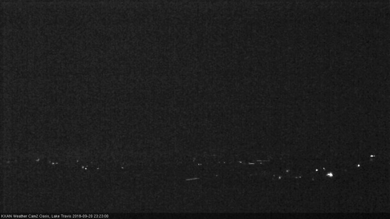 Lake Travis webcam, September 20, 2018 10:25 PM CT