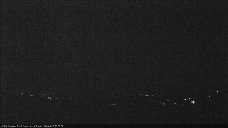 Lake Travis webcam, September 20, 2018 10:40 PM CT
