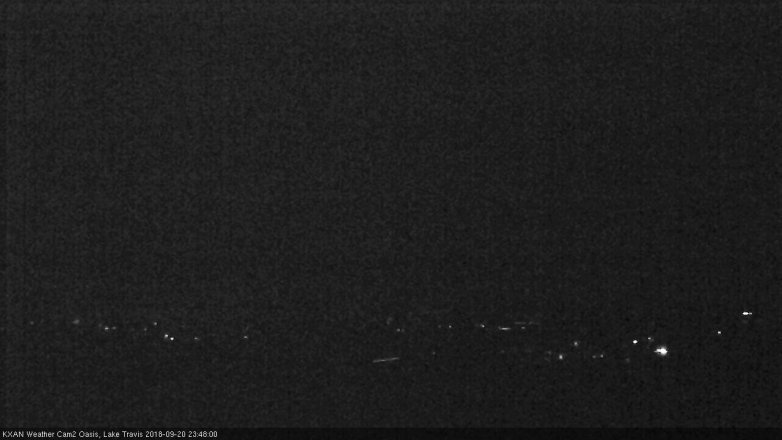 Lake Travis webcam, September 20, 2018 10:50 PM CT
