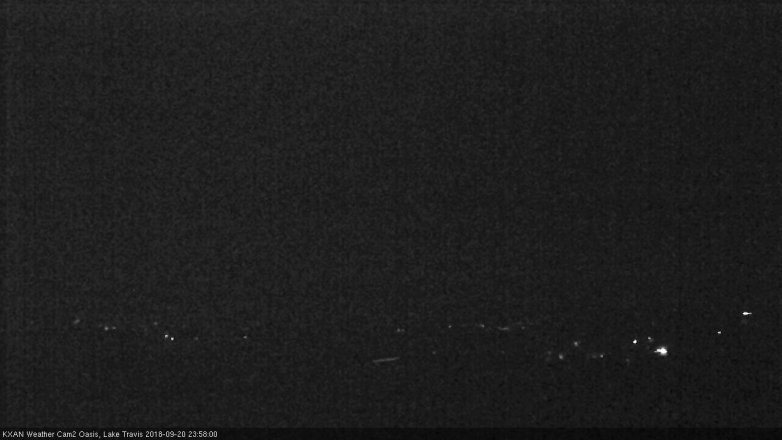 Lake Travis webcam, September 20, 2018 11:00 PM CT