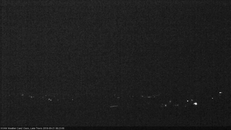 Lake Travis webcam, September 20, 2018 11:25 PM CT