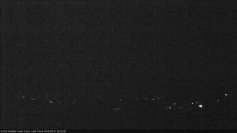 Lake Travis webcam, September 20, 2018 11:30 PM CT
