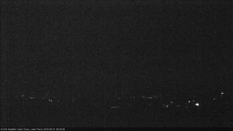 Lake Travis webcam, September 20, 2018 11:40 PM CT