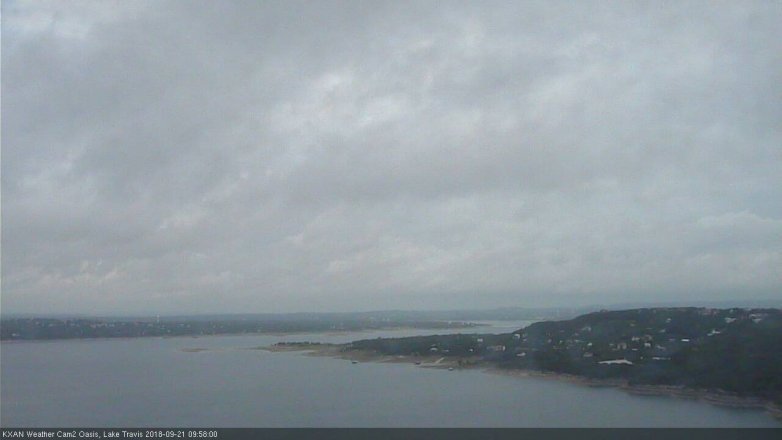 Lake Travis webcam, September 21, 2018 9:00 AM CT