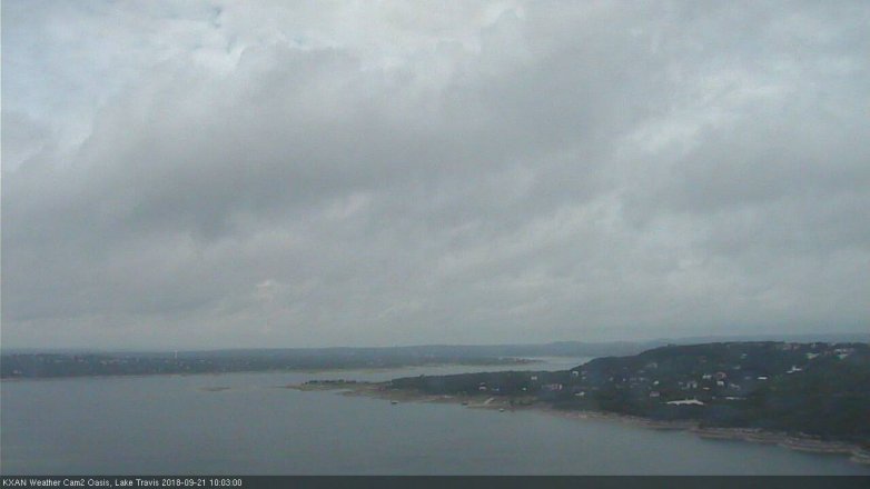 Lake Travis webcam, September 21, 2018 9:05 AM CT