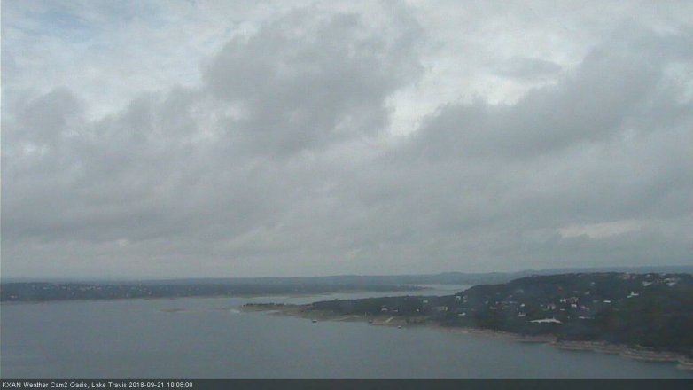Lake Travis webcam, September 21, 2018 9:10 AM CT