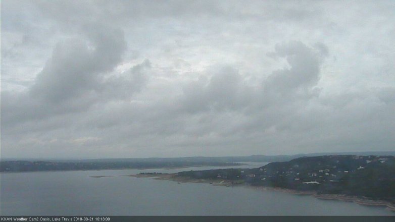 Lake Travis webcam, September 21, 2018 9:15 AM CT