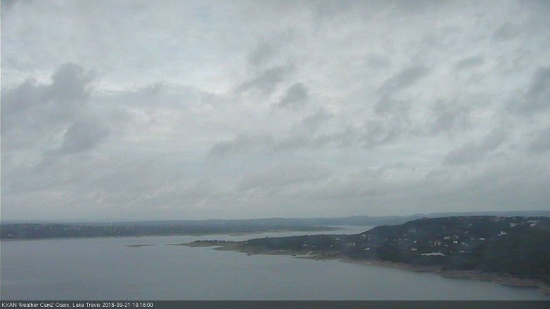 Lake Travis webcam, September 21, 2018 9:20 AM CT