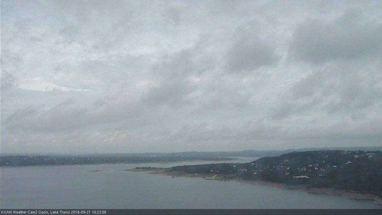 Lake Travis webcam, September 21, 2018 9:25 AM CT