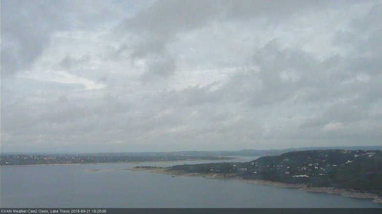 Lake Travis webcam, September 21, 2018 9:30 AM CT