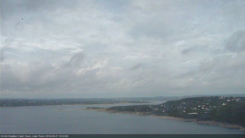 Lake Travis webcam, September 21, 2018 9:35 AM CT