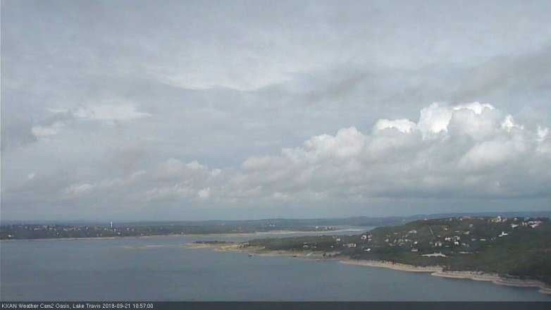 Lake Travis webcam, September 21, 2018 10:00 AM CT