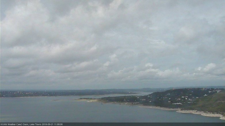 Lake Travis webcam, September 21, 2018 10:10 AM CT