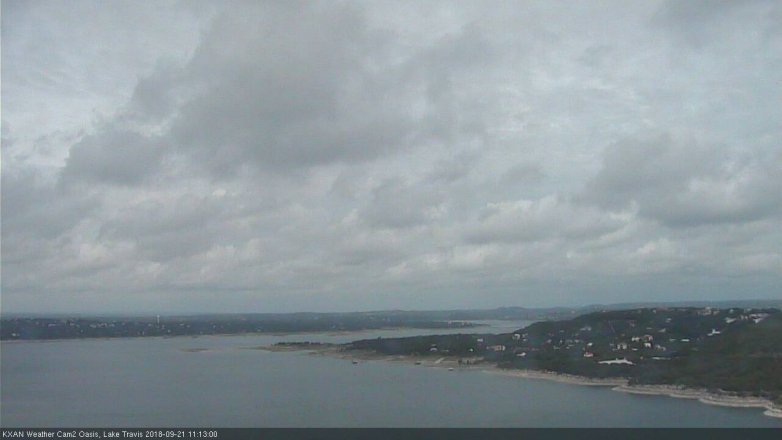 Lake Travis webcam, September 21, 2018 10:15 AM CT