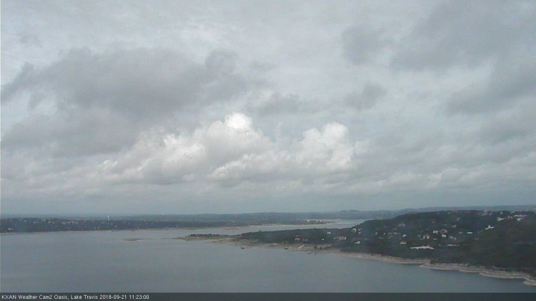 Lake Travis webcam, September 21, 2018 10:25 AM CT