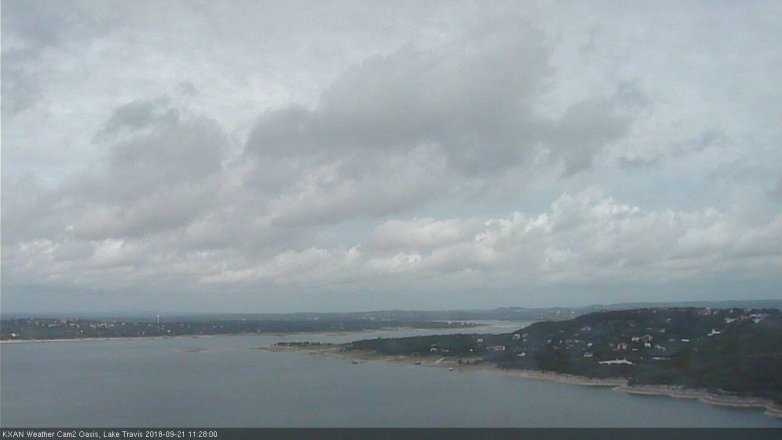 Lake Travis webcam, September 21, 2018 10:30 AM CT