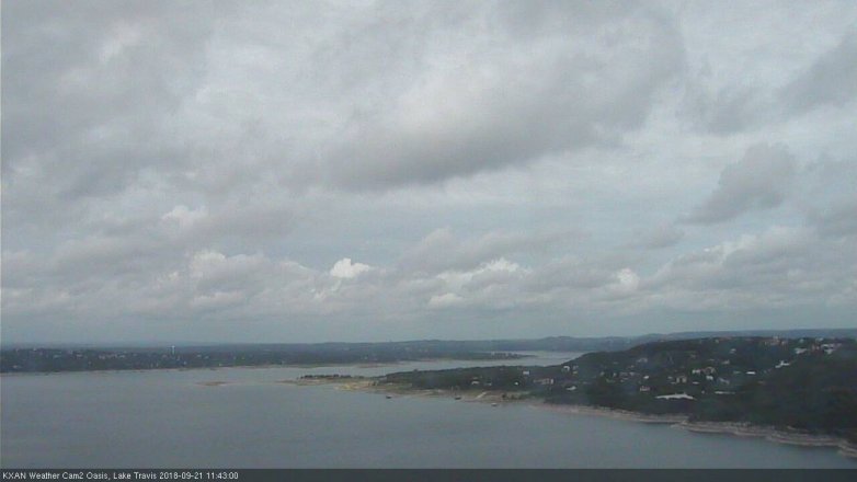 Lake Travis webcam, September 21, 2018 10:45 AM CT