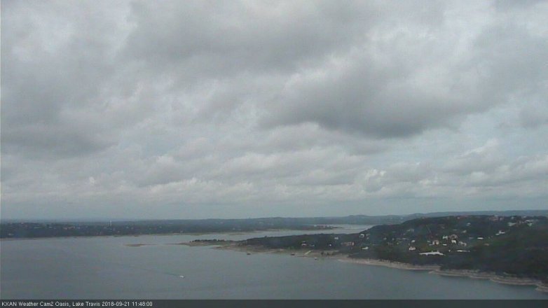 Lake Travis webcam, September 21, 2018 10:50 AM CT