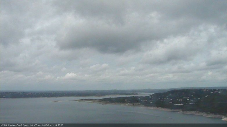 Lake Travis webcam, September 21, 2018 10:55 AM CT