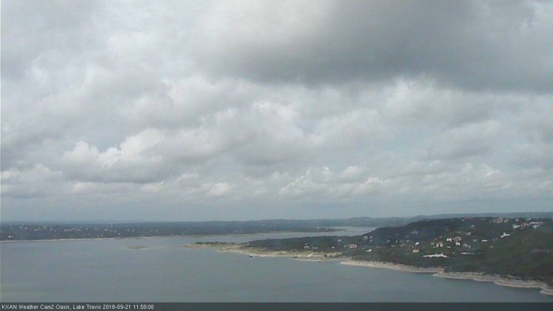 Lake Travis webcam, September 21, 2018 11:00 AM CT